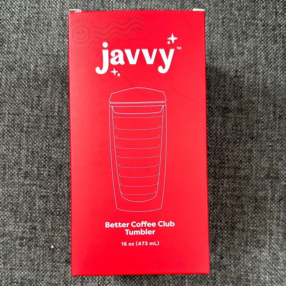 Javvy Better Coffee Club 16 oz Double Wall Tumbler BPA-Free New in Box - Picture 6 of 11